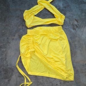 Yellow two piece set